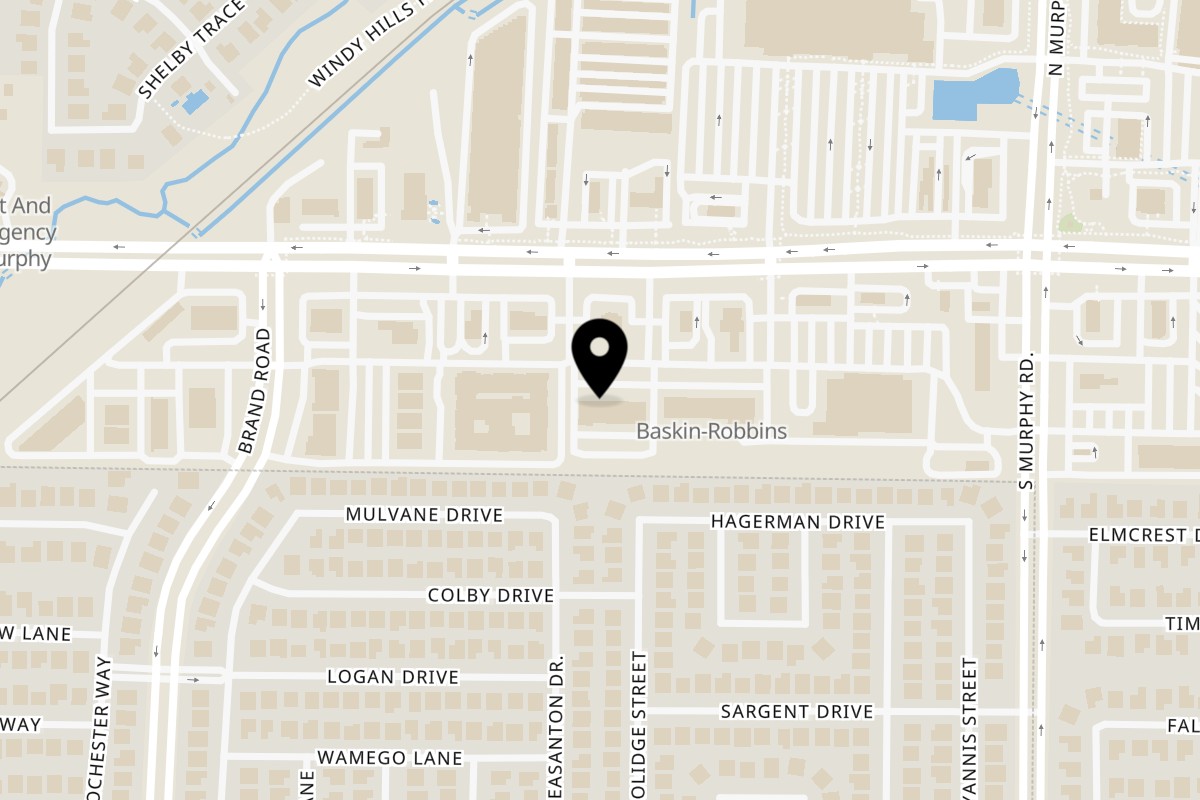Map showing the location of Dessert Avenue Murphy on 208 W Farm To Market 544 Suite 106 in Murphy